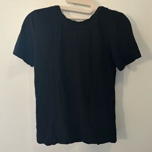 ALC black T-shirt with cross cross open back size XS